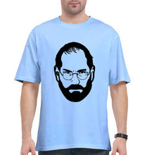 Load image into Gallery viewer, Steve Jobs Oversized T-Shirt for Men-Baby Blue-Ektarfa.online
