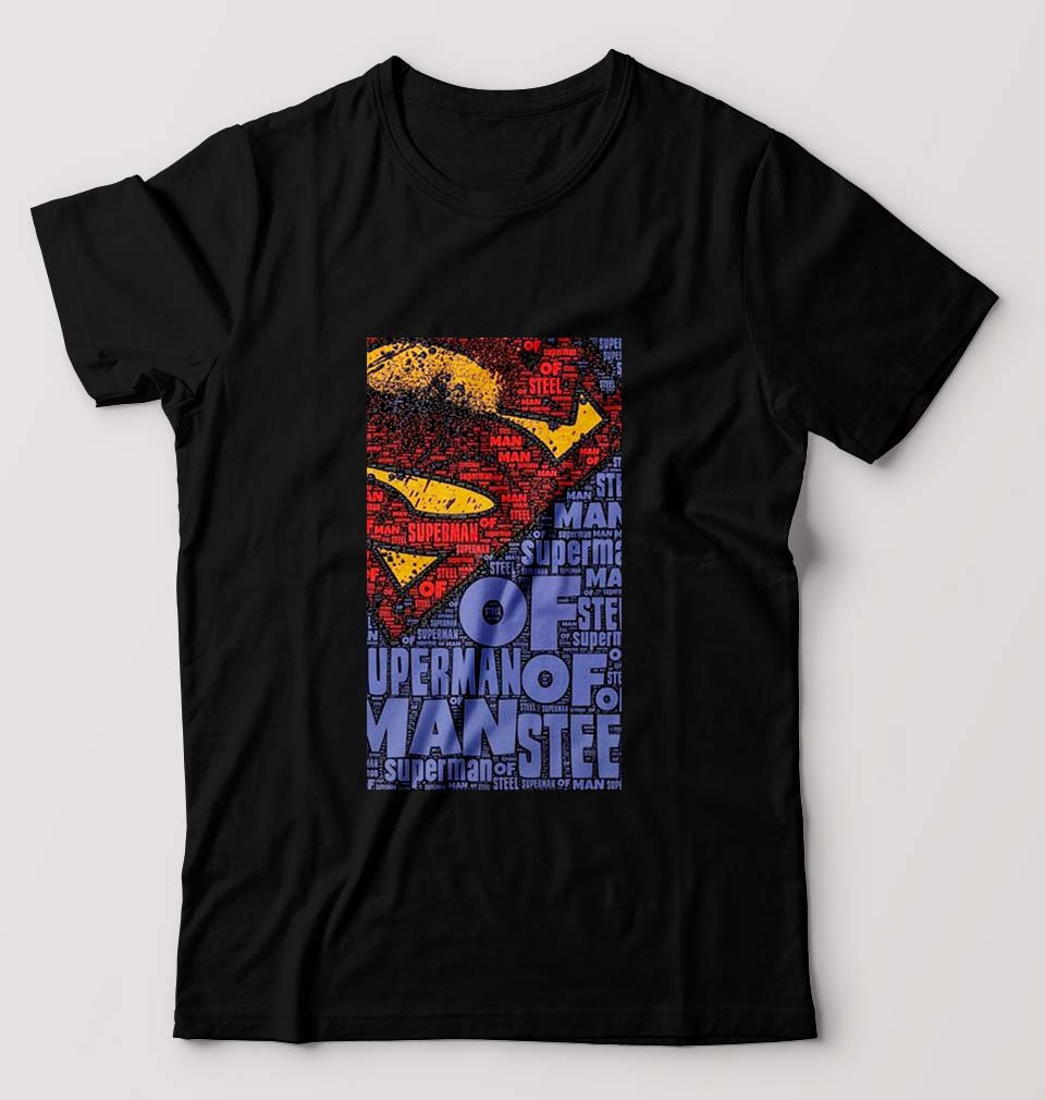 Superman Superhero T-Shirt for Men-Black-Ektarfa.online
