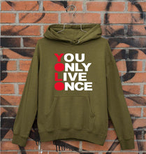 Load image into Gallery viewer, You Live Only Once(YOLO) Unisex Hoodie for Men/Women-Olive Green-Ektarfa.online
