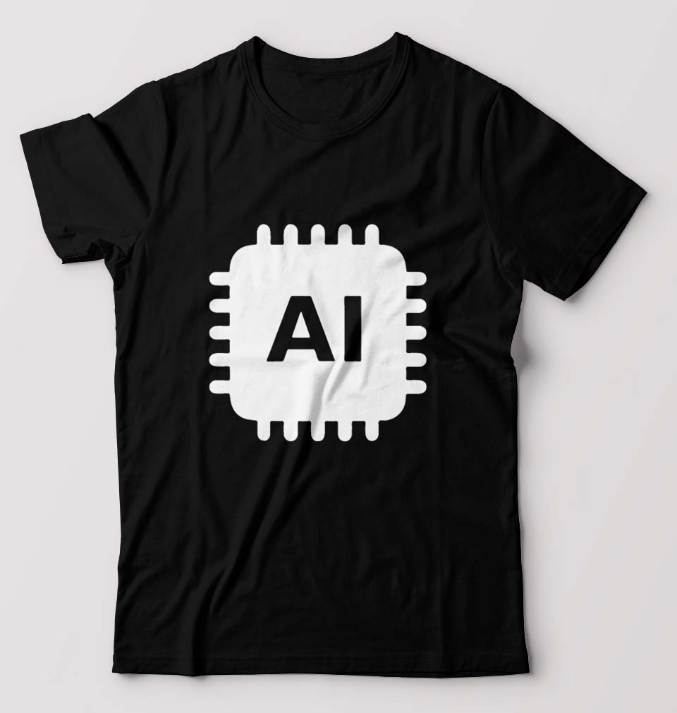 Artificial intelligence (AI) T-Shirt for Men-Black-Ektarfa.online