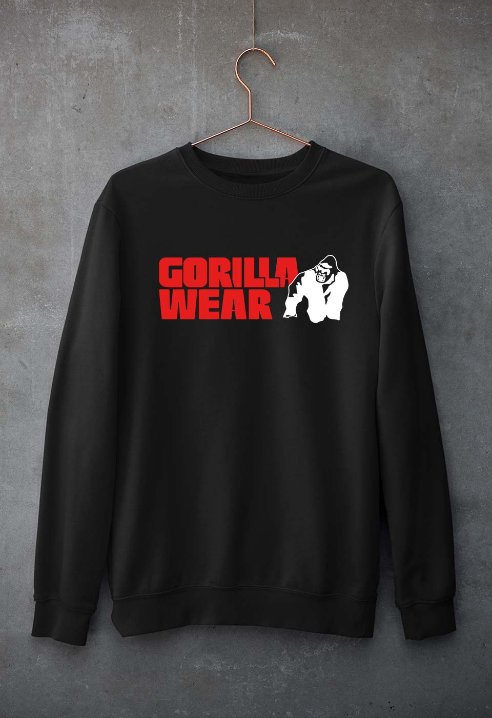 Gorilla Wear Unisex Sweatshirt for Men/Women-Black-Ektarfa.online