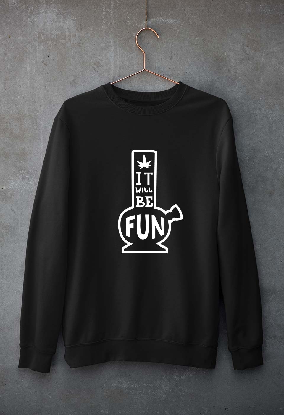 Bong Unisex Sweatshirt for Men/Women-Black-Ektarfa.online