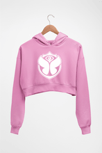 Load image into Gallery viewer, Tomorrowland Crop HOODIE FOR WOMEN-Light Baby Pink-Ektarfa.online
