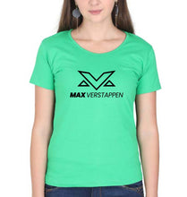 Load image into Gallery viewer, Max Verstappen T-Shirt for Women-XS(32 Inches)-Flag Green-Ektarfa.online
