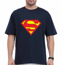 Load image into Gallery viewer, Superman Oversized T-Shirt for Men-Navy Blue-Ektarfa.online
