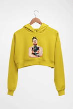 Load image into Gallery viewer, Conor McGregor UFC Crop HOODIE FOR WOMEN-Mustard Yellow-Ektarfa.online
