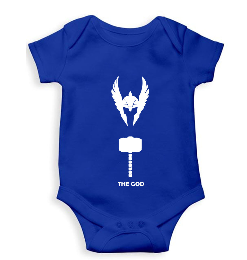 Thor Superhero Kids Romper For Baby Boy/Girl-0-5 Months(18 Inches)-Royal Blue-Ektarfa.online