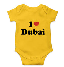 Load image into Gallery viewer, I Love Dubai Kids Romper For Baby Boy/Girl-0-5 Months(18 Inches)-Yellow-Ektarfa.online
