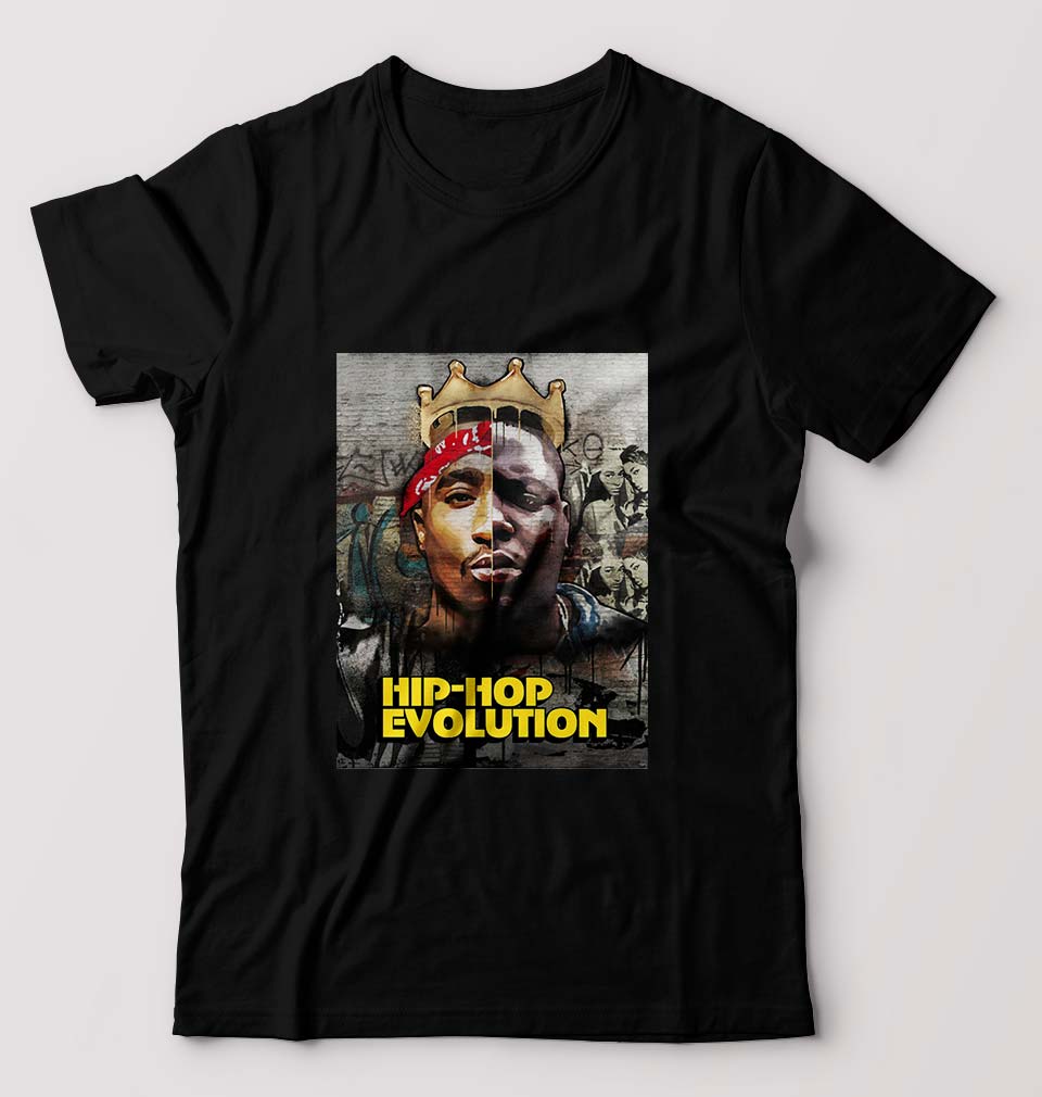 Hip-Hop Evolution T-Shirt for Men-Black-Ektarfa.online