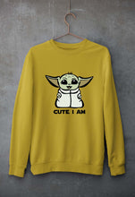 Load image into Gallery viewer, Yoda Star Wars Unisex Sweatshirt for Men/Women-Mustard Yellow-Ektarfa.online
