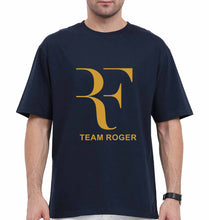 Load image into Gallery viewer, Roger Federer Oversized T-Shirt for Men-Navy Blue-Ektarfa.online
