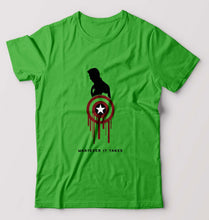 Load image into Gallery viewer, Captain America Superhero T-Shirt for Men-flag green-Ektarfa.online
