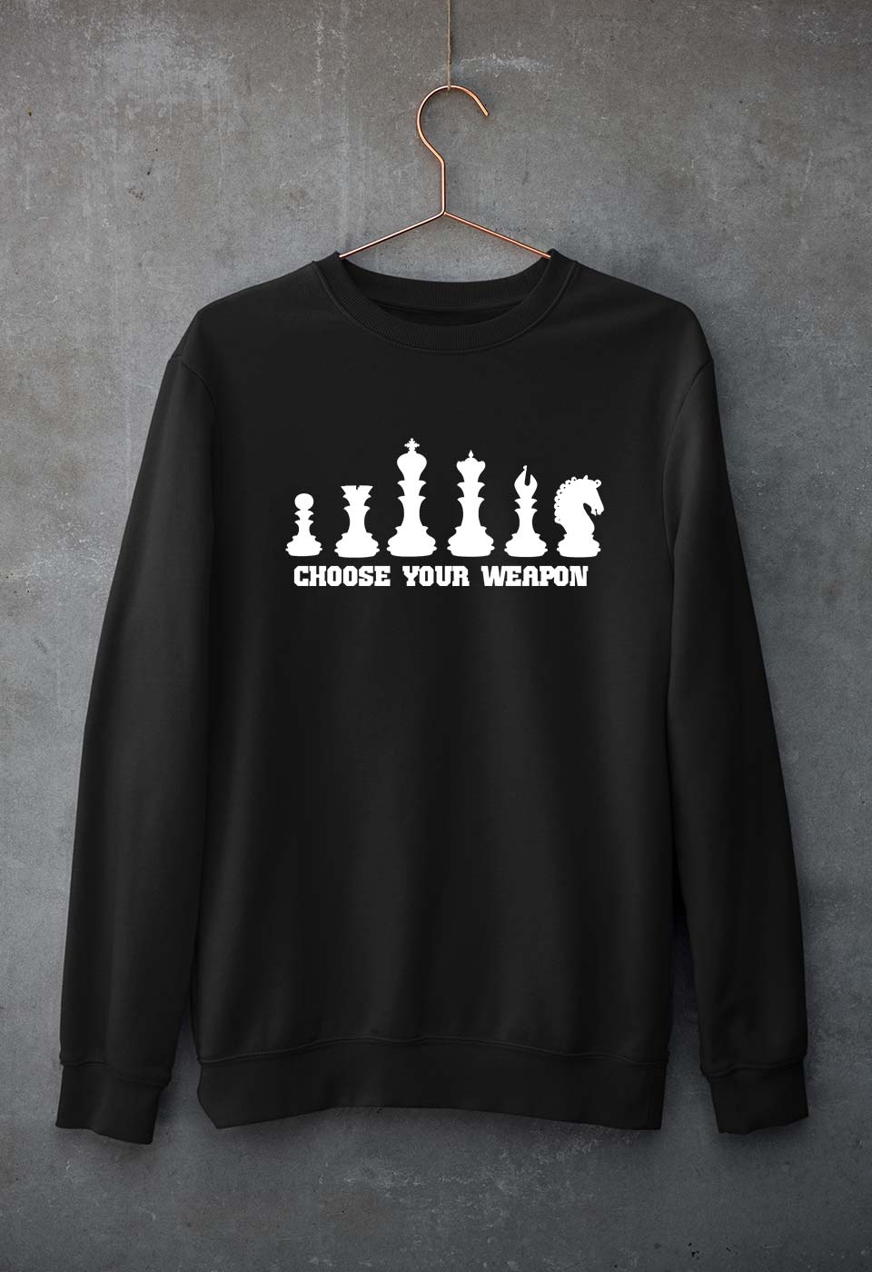 Chess Unisex Sweatshirt for Men/Women-S(40 Inches)-Black-Ektarfa.online