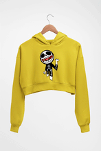 Load image into Gallery viewer, Gorillaz Crop HOODIE FOR WOMEN-Mustard Yellow-Ektarfa.online
