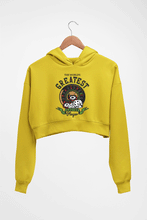 Load image into Gallery viewer, Casino Player Crop HOODIE FOR WOMEN-Mustard Yellow-Ektarfa.online
