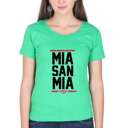 Bayern Munich T-Shirt for Women-Flag Green-Ektarfa.online