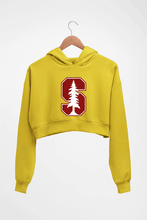 Load image into Gallery viewer, Stanford Crop HOODIE FOR WOMEN-Mustard Yellow-Ektarfa.online
