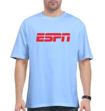 Load image into Gallery viewer, ESPN Oversized T-Shirt for Men-Baby Blue-Ektarfa.online

