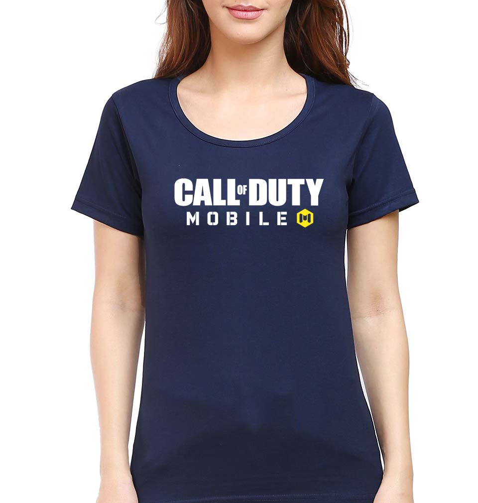 Call of Duty (COD) T-Shirt for Women-Navy Blue-Ektarfa.online