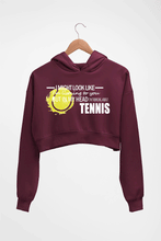 Load image into Gallery viewer, Tennis Crop HOODIE FOR WOMEN-Maroon-Ektarfa.online
