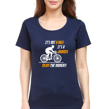 Load image into Gallery viewer, Cycling T-Shirt for Women-Navy Blue-Ektarfa.online
