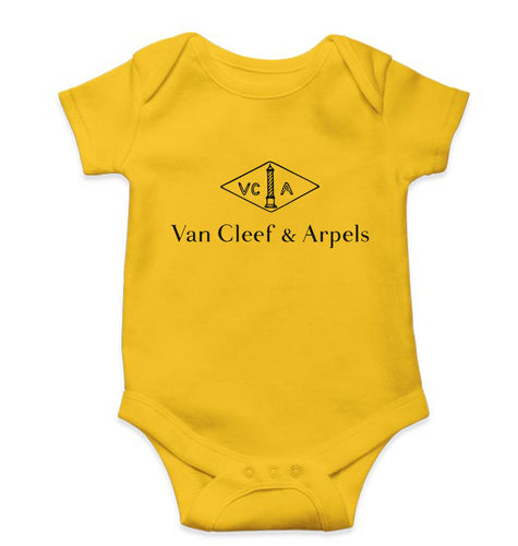 Van Cleef & Arpels Kids Romper For Baby Boy/Girl-Yellow-Ektarfa.online