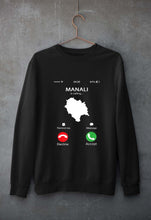 Load image into Gallery viewer, Manali Calling Unisex Sweatshirt for Men/Women-Black-Ektarfa.online
