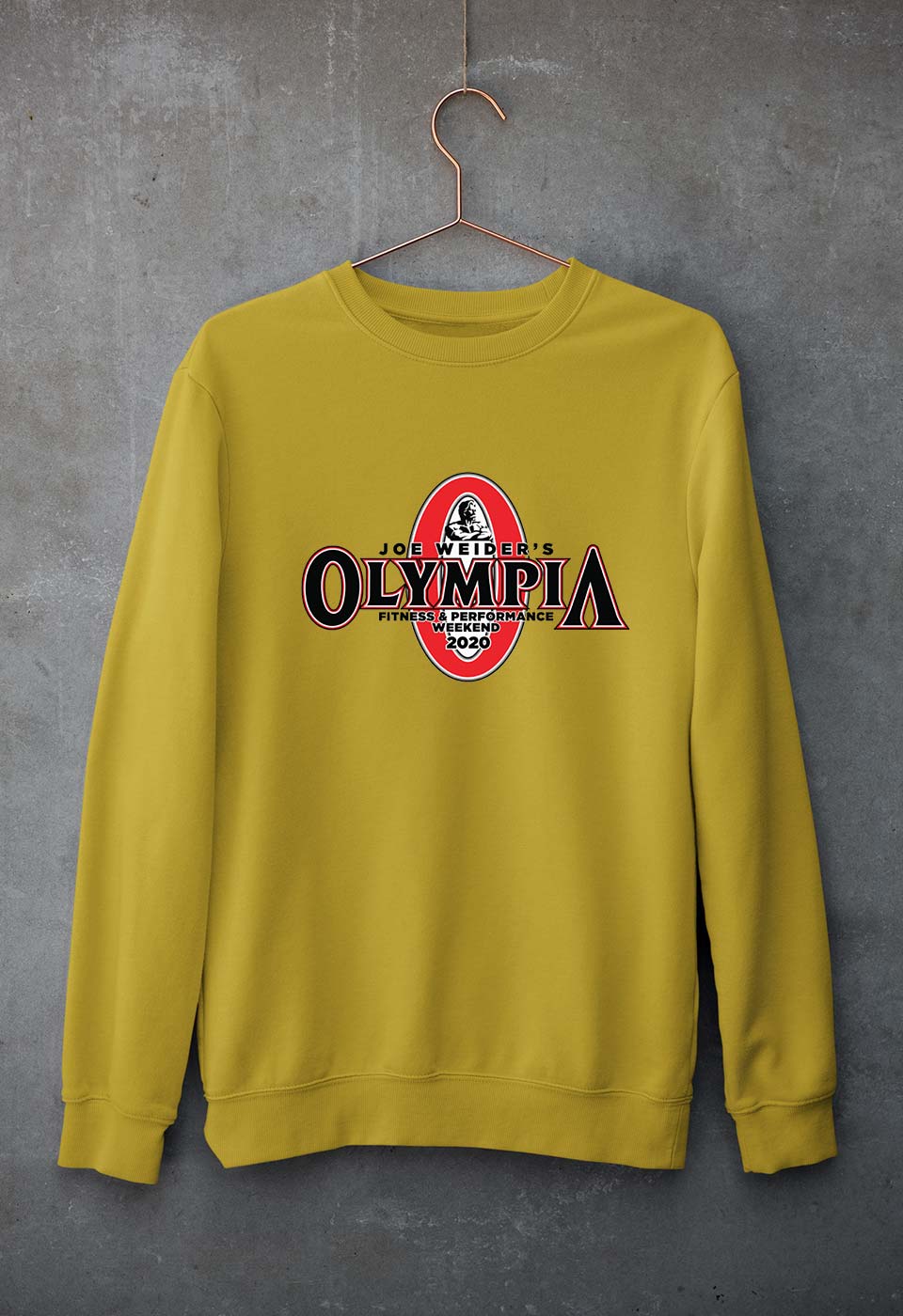 Olympia weekend Unisex Sweatshirt for Men/Women-Mustard Yellow-Ektarfa.online