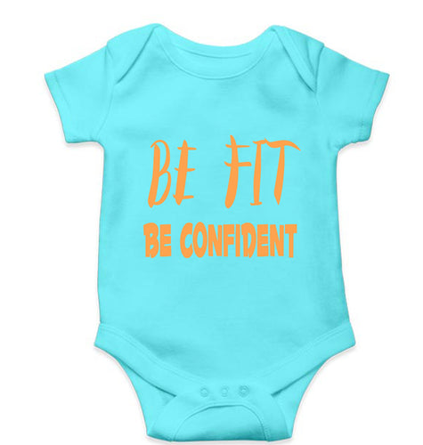 Gym Fit Kids Romper For Baby Boy/Girl-Sky Blue-Ektarfa.online