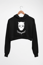 Load image into Gallery viewer, Black Panther Superhero Crop HOODIE FOR WOMEN-Black-Ektarfa.online
