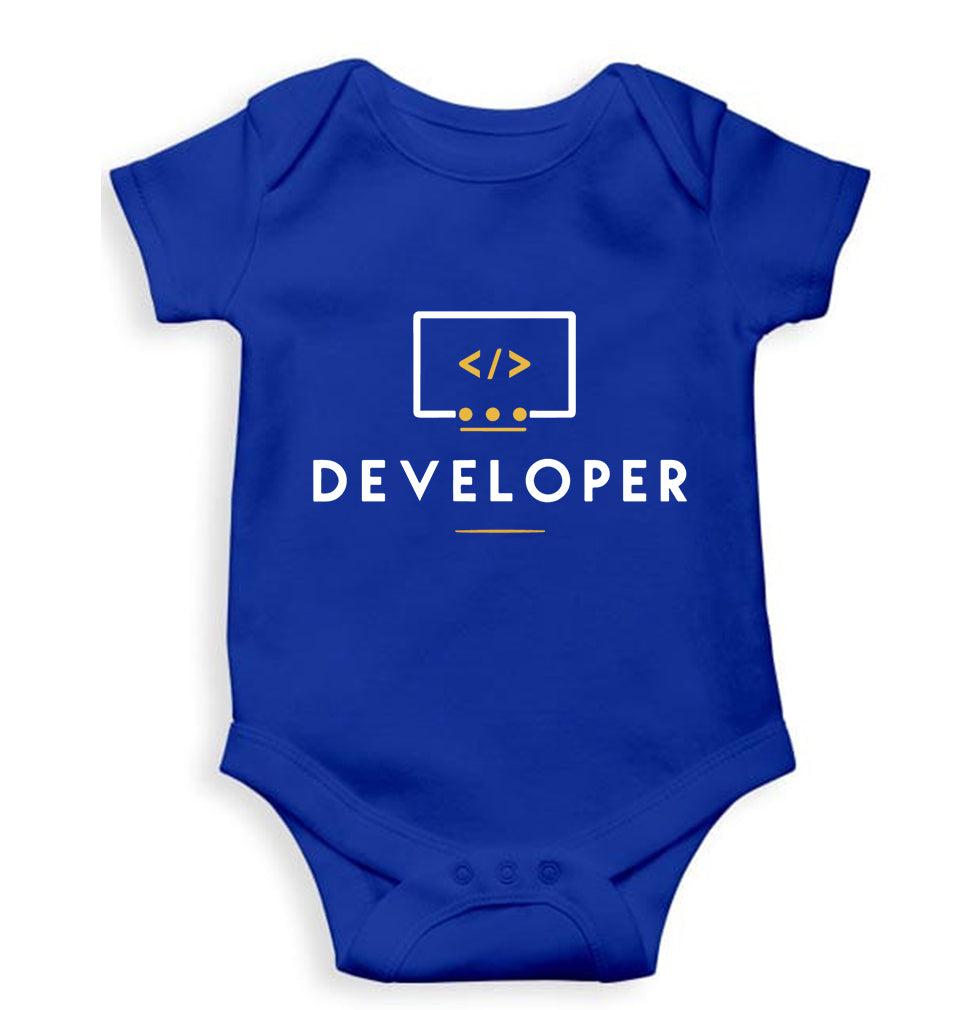 Developer Kids Romper For Baby Boy/Girl-Royal Blue-Ektarfa.online