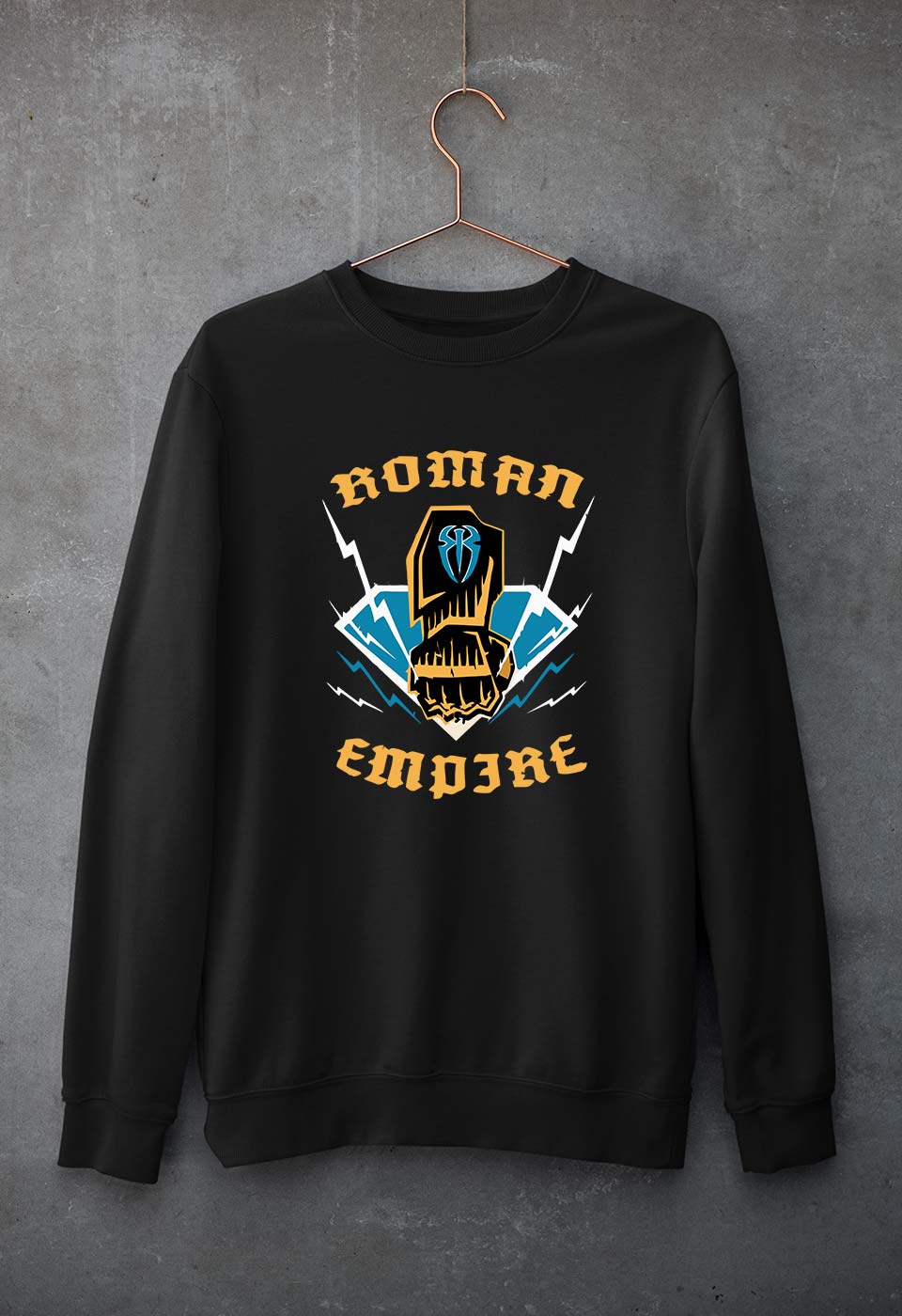 Roman Reigns WWE Unisex Sweatshirt for Men/Women-Black-Ektarfa.online