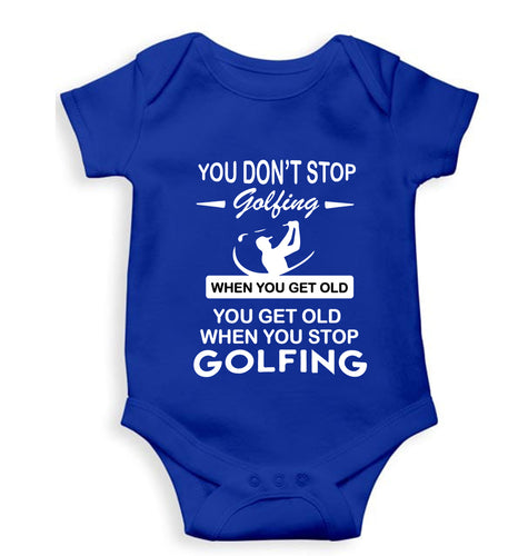 Golf Kids Romper For Baby Boy/Girl-0-5 Months(18 Inches)-Royal Blue-Ektarfa.online