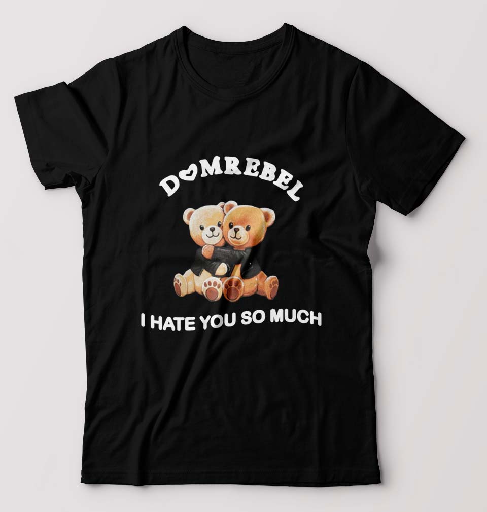 Domrebel Bear T-Shirt for Men-Black-Ektarfa.online