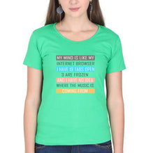 Load image into Gallery viewer, Internet T-Shirt for Women-Flag Green-Ektarfa.online
