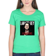 Load image into Gallery viewer, Lana Del Rey T-Shirt for Women-Flag Green-Ektarfa.online
