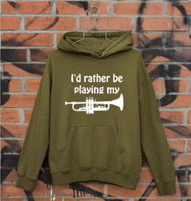 Load image into Gallery viewer, Trumpet Love Unisex Hoodie for Men/Women-Olive Green-Ektarfa.online
