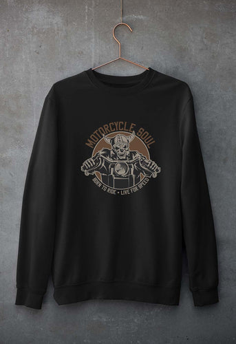 Motercycle Born To Ride Unisex Sweatshirt for Men/Women-Black-Ektarfa.online