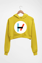 Load image into Gallery viewer, Twenty one pilots Crop HOODIE FOR WOMEN-Mustard Yellow-Ektarfa.online
