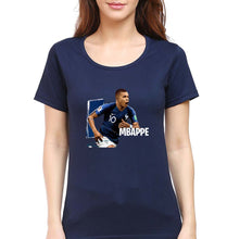 Load image into Gallery viewer, Kylian Mbappé T-Shirt for Women-Navy Blue-Ektarfa.online
