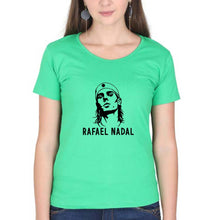 Load image into Gallery viewer, Rafael Nadal (RAFA) T-Shirt for Women-Flag Green-Ektarfa.online
