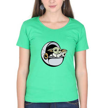 Load image into Gallery viewer, Yoda Star Wars T-Shirt for Women-Flag Green-Ektarfa.online
