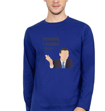 Load image into Gallery viewer, Michael Scott Full Sleeves T-Shirt for Men-Royal Blue-Ektarfa.online
