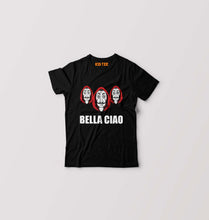 Load image into Gallery viewer, Money Heist Bella Ciao Kids T-Shirt for Boy/Girl-Black-Ektarfa.online
