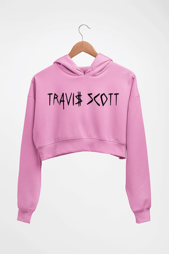 Astroworld Travis Scott Crop HOODIE FOR WOMEN-Light Baby Pink-Ektarfa.online
