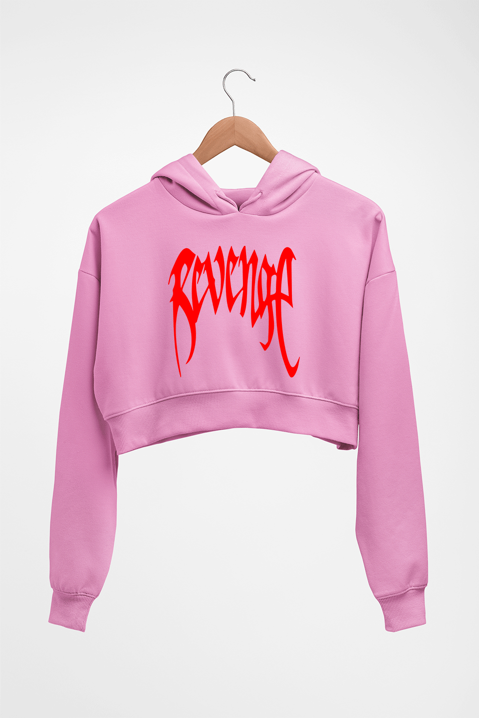 XXXtentacion Revenge Crop HOODIE FOR WOMEN-Light Baby Pink-Ektarfa.online