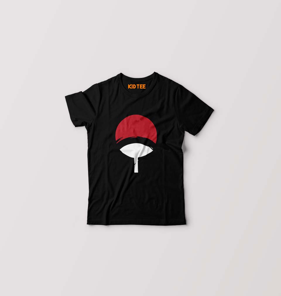 Uchiha clan Kids T-Shirt for Boy/Girl-Black-Ektarfa.online
