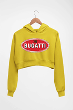 Load image into Gallery viewer, Bugatti Crop HOODIE FOR WOMEN-Mustard Yellow-Ektarfa.online
