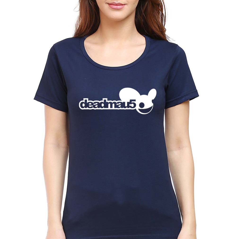 Deadmau5 T-Shirt for Women-Navy Blue-Ektarfa.online