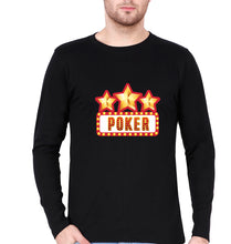 Load image into Gallery viewer, Poker Full Sleeves T-Shirt for Men-Black-Ektarfa.online

